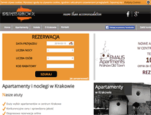 Tablet Screenshot of apartments-krakow.pl